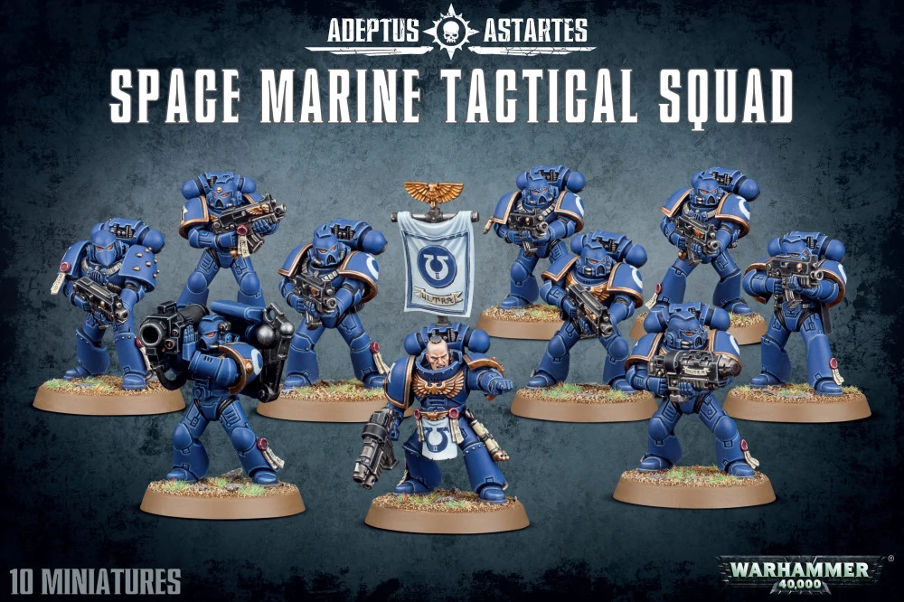 sticky Space Marines Tactical Squad minifigurák