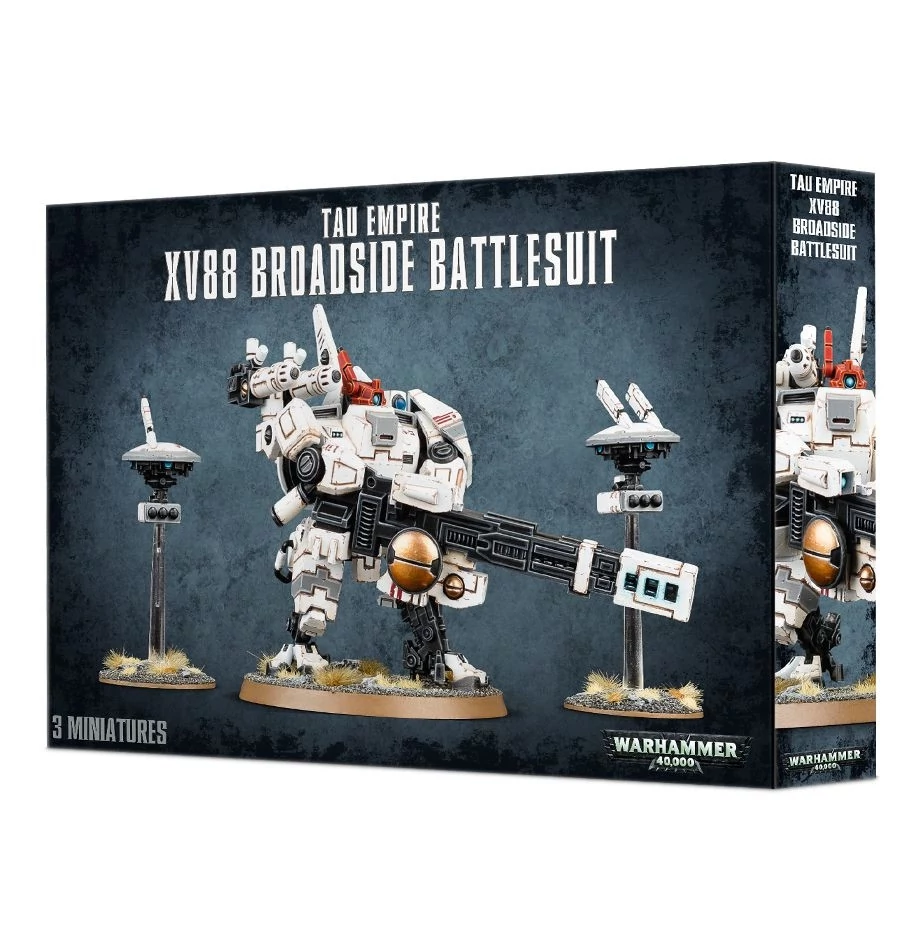 sticky T'AU Empire: Broadside Battlesuit minifigurák