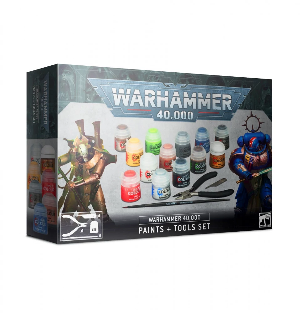 sticky Warhammer 40000 paints and tools - festék készlet