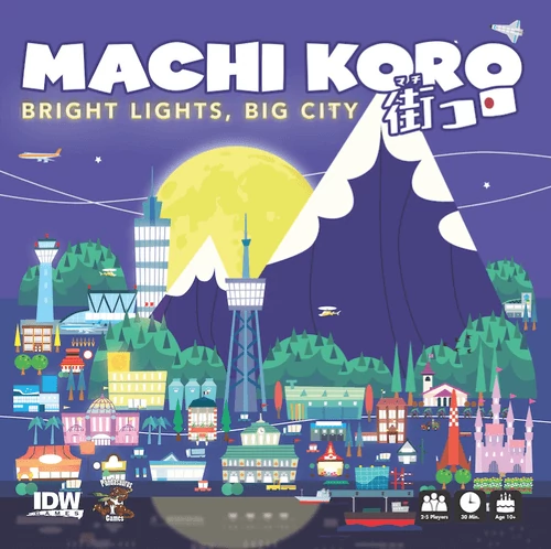 sticky Machi Koro Bright Lights, Big City angol nyelvű társasjáték