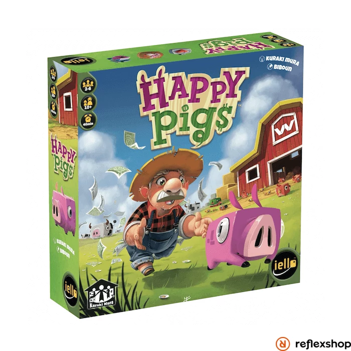 sticky HAPPY PIGS társasjáték, angol nyelvű