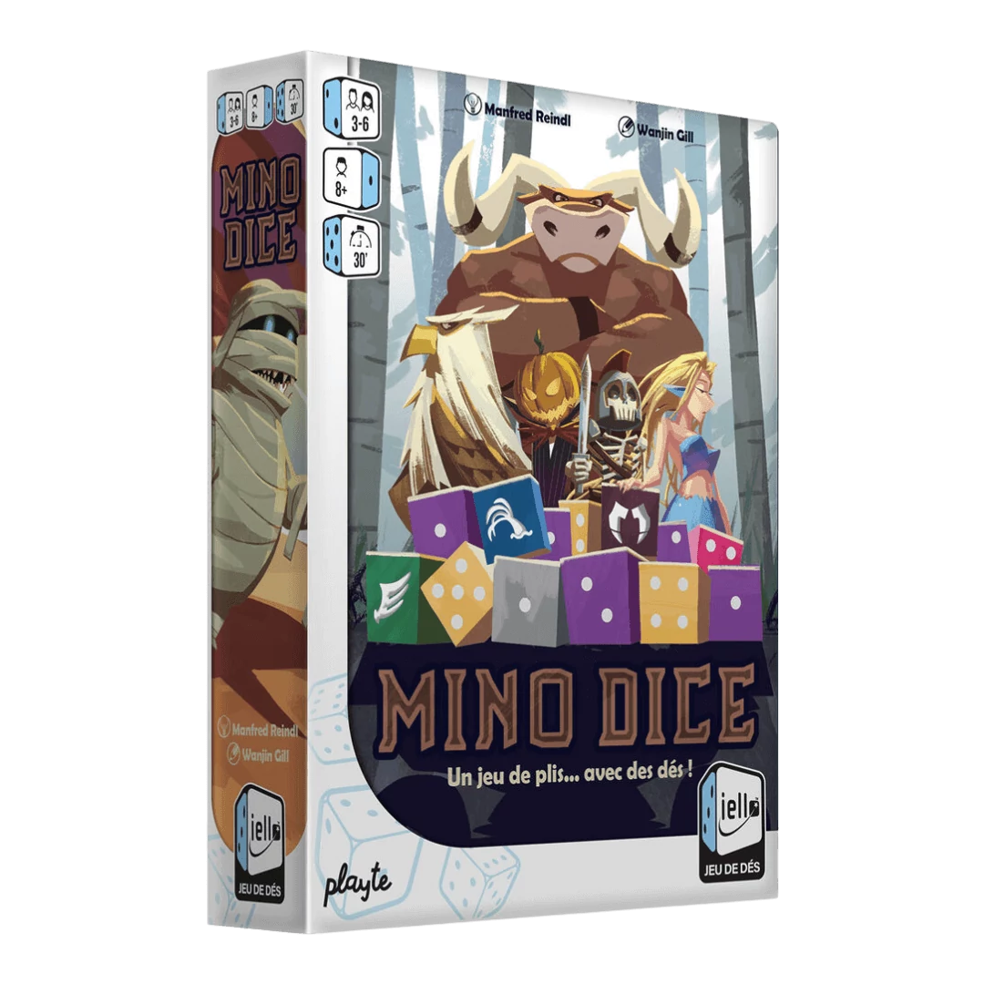 sticky Mino Dice társasjáték, angol nyelvű