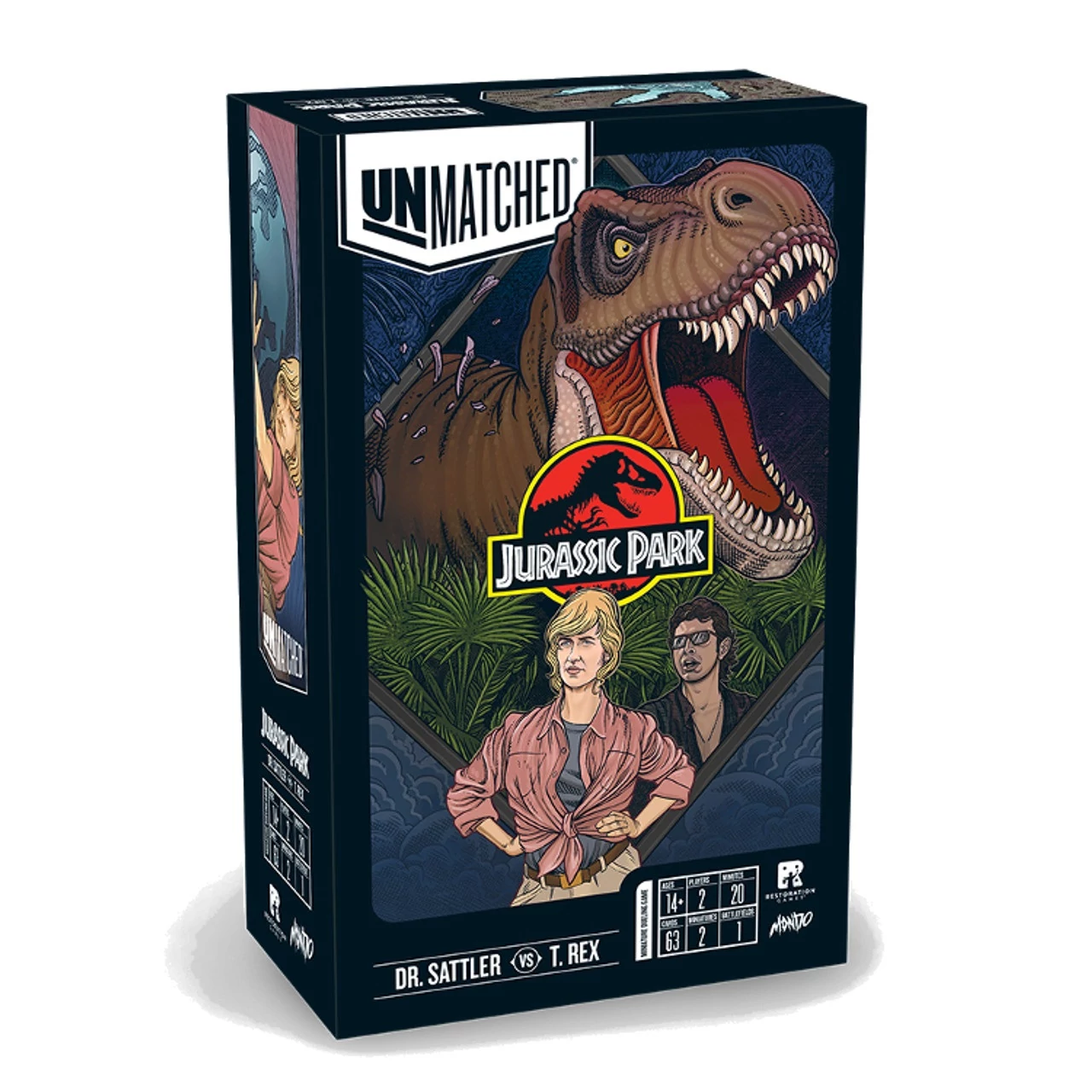 sticky Unmatched: Jurassic Park – Dr. Sattler vs. T. Rex társasjáték, angol nyelvű