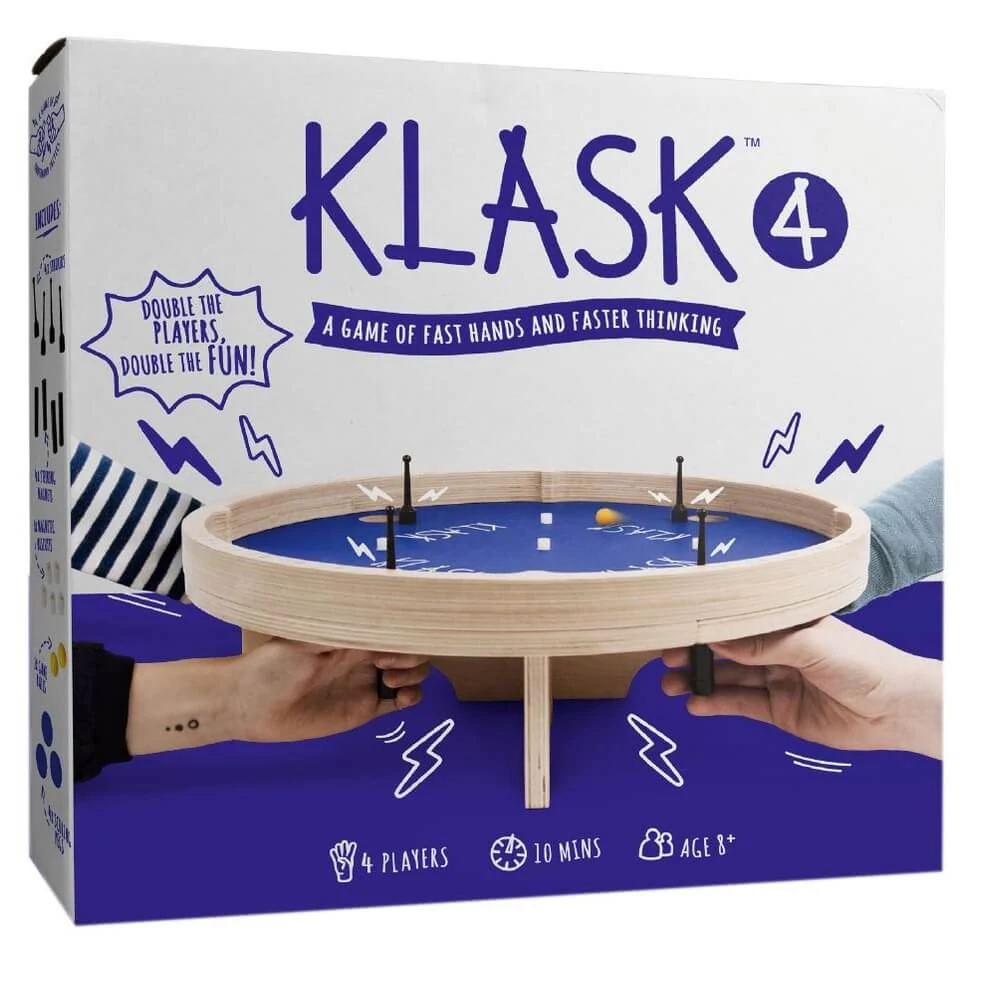 sticky Klask ügyességi társasjáték, 4 személyes