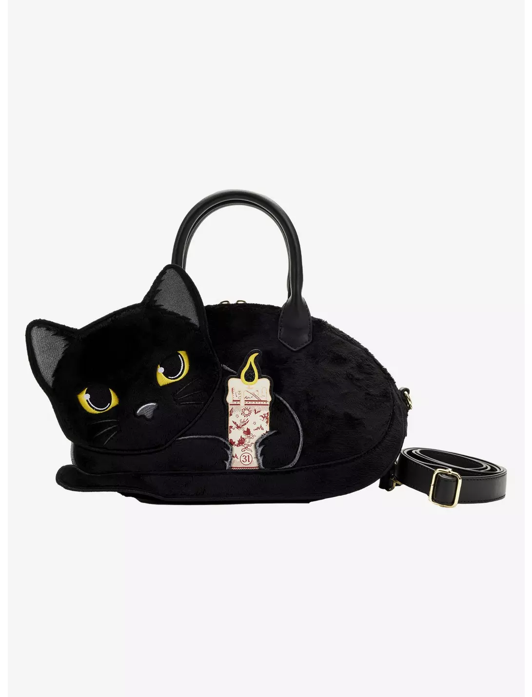 sticky Loungefly Disney: Hocus Pocus - Binx with candle crossbody táska