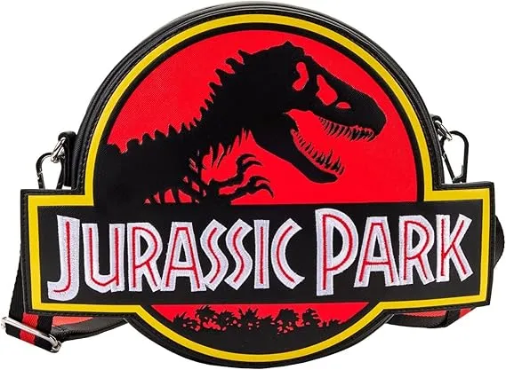 sticky Loungefly Universal: Jurassic Park logo crossbody táska