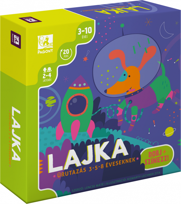 sticky Lajka – Űrutazás 3-5-8 éveseknek társasjáték