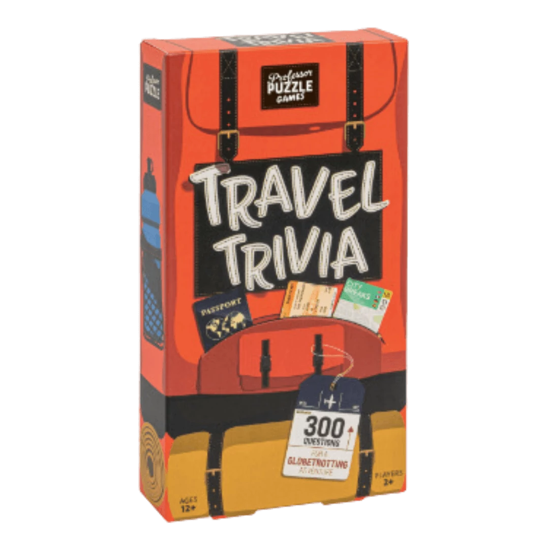 sticky Travel Trivia társasjáték, angol nyelvű