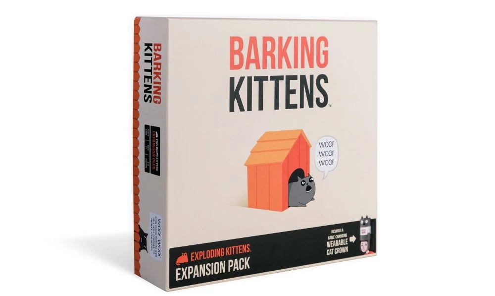 sticky Exploding Kittens társasjáték Barking Kittens kiegészítő, angol nyelvű