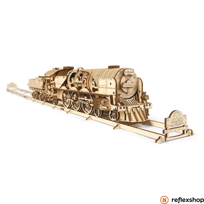 sticky UGEARS V-Express vonat sínekkel - mechanikus modell