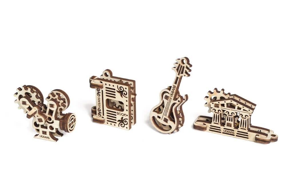 sticky UGEARS mini stresszlevezető modellek - Alkotások (4db)