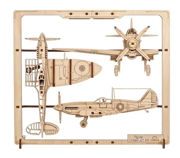 sticky UGEARS Model Fighter Aircraft 2.5D Puzzle