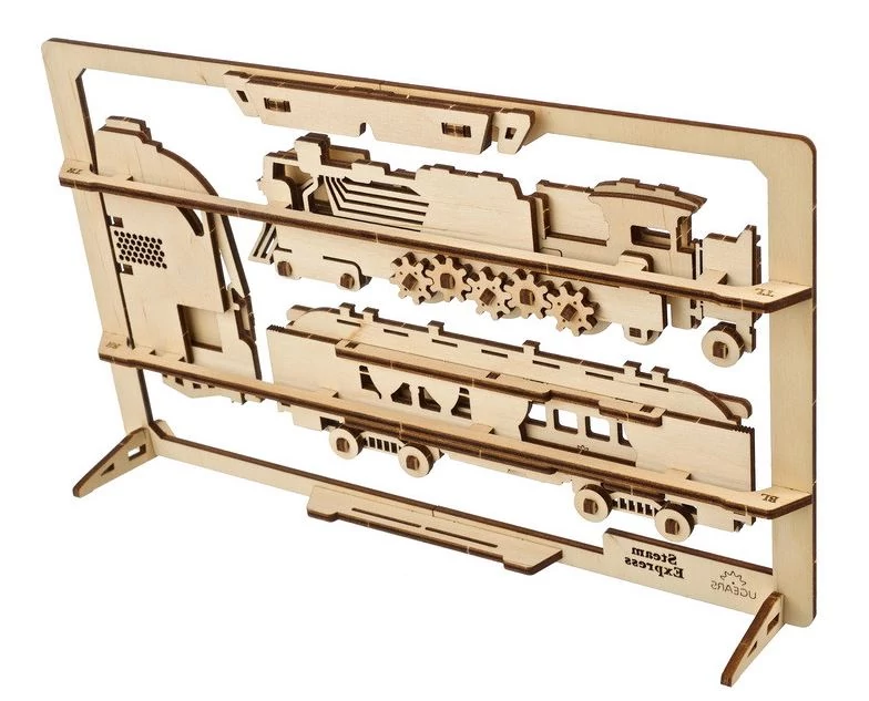 sticky UGEARS Gőzmozdony 2.5D puzzle