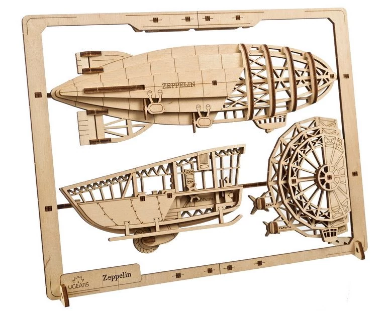 sticky UGEARS Zeppelin 2.5D puzzle