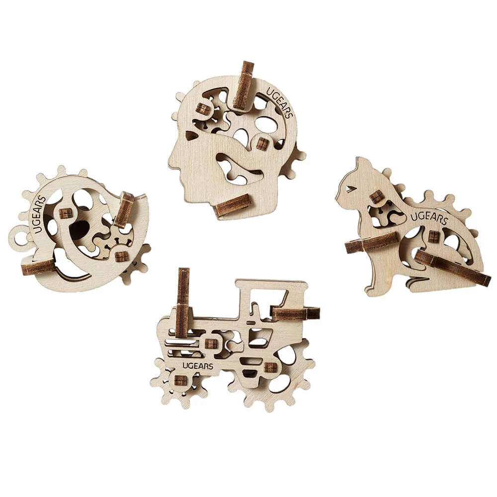 sticky UGEARS mini stresszlevezető modellek - Szimbólumok (4db)