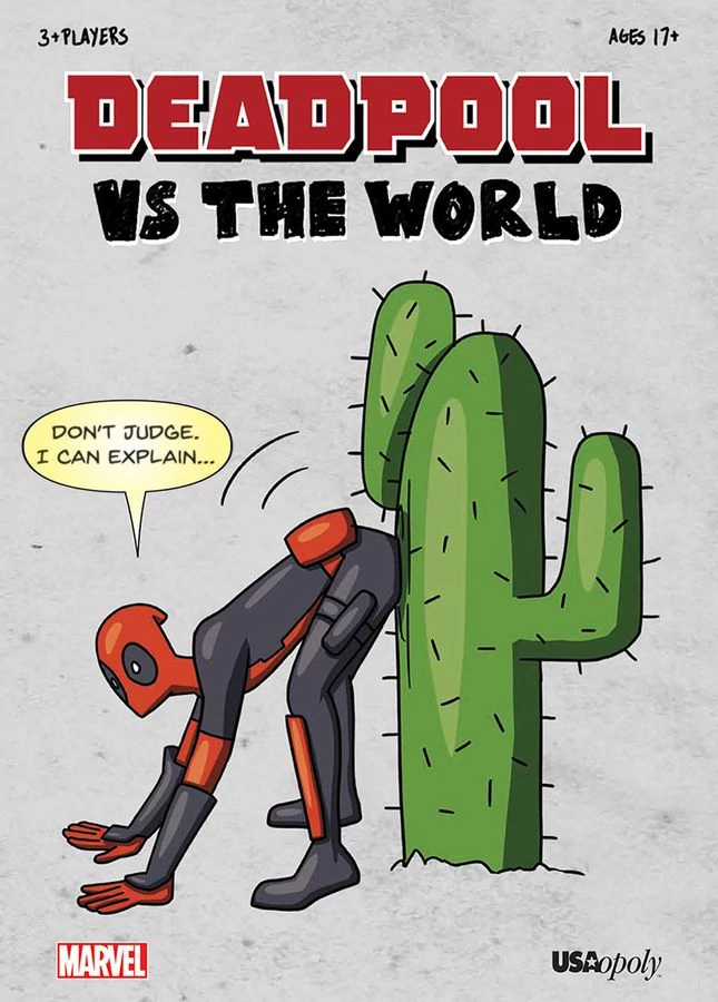 sticky Deadpool vs The World társasjáték, angol nyelvű