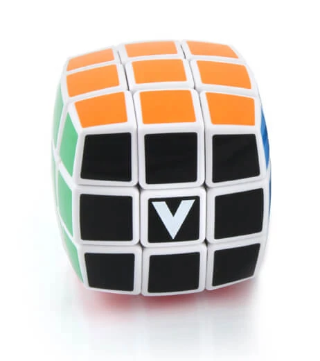 sticky V-Cube 3x3 versenykocka, lekerekített, fehér, matrica nélküli