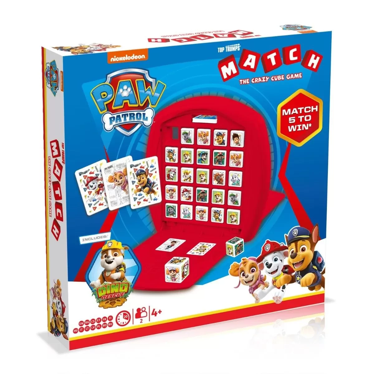 sticky Match Paw Patrol 2021 társasjáték, multinyelvű