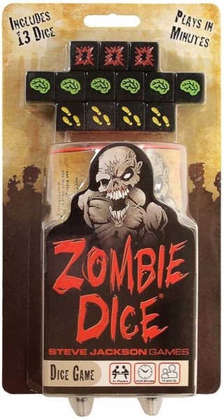 sticky Zombie Dice társasjáték, angol nyelvű